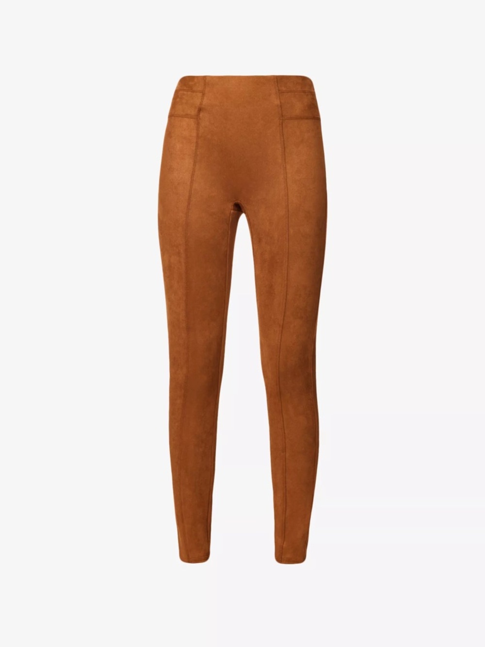 Spanx Suede-Look Camel Leggings